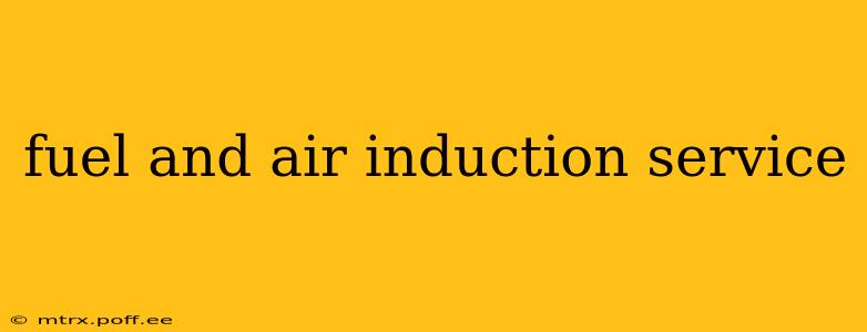 fuel and air induction service