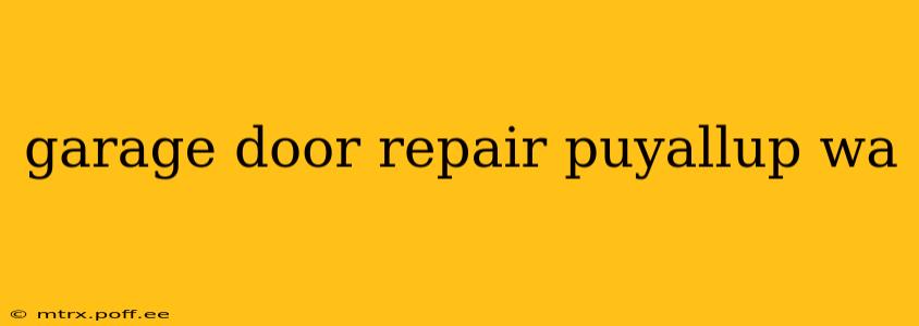 garage door repair puyallup wa