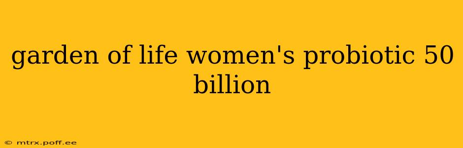 garden of life women's probiotic 50 billion