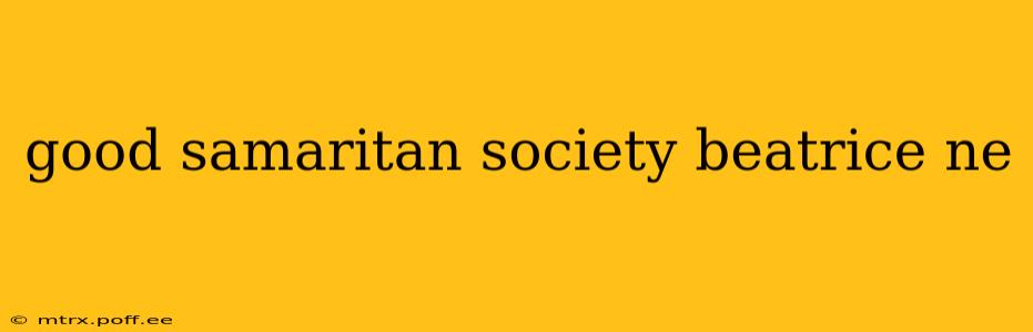 good samaritan society beatrice ne
