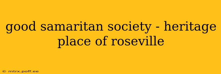 good samaritan society - heritage place of roseville