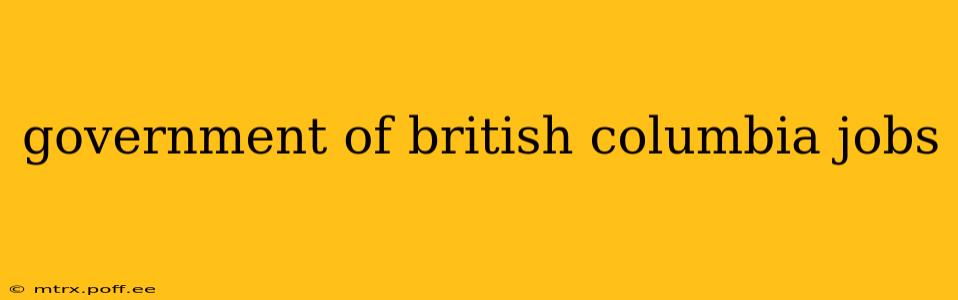 government of british columbia jobs
