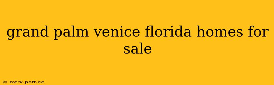 grand palm venice florida homes for sale