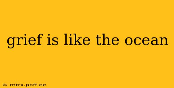 grief is like the ocean