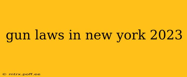 gun laws in new york 2023