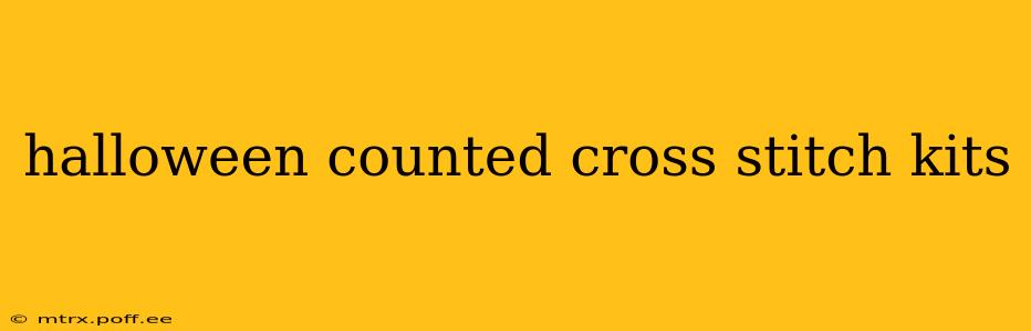 halloween counted cross stitch kits