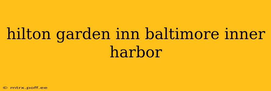 hilton garden inn baltimore inner harbor
