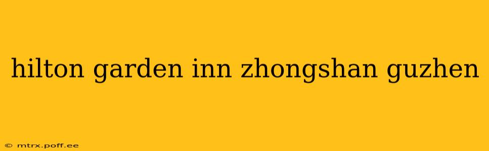 hilton garden inn zhongshan guzhen