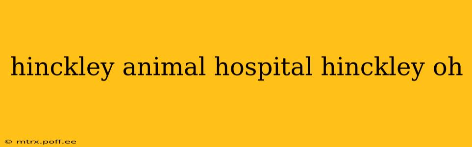 hinckley animal hospital hinckley oh