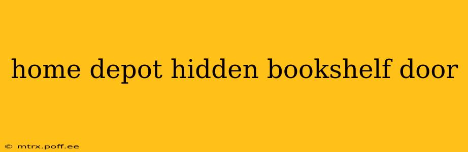 home depot hidden bookshelf door