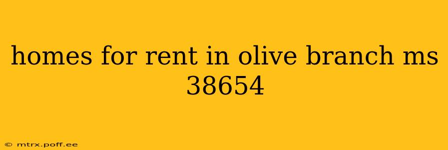 homes for rent in olive branch ms 38654