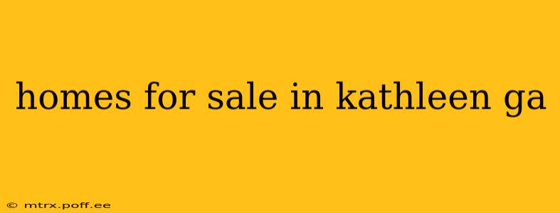 homes for sale in kathleen ga