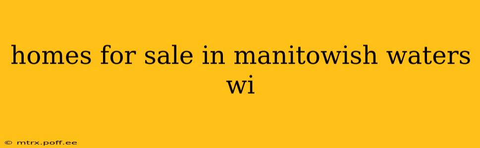 homes for sale in manitowish waters wi