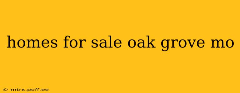 homes for sale oak grove mo