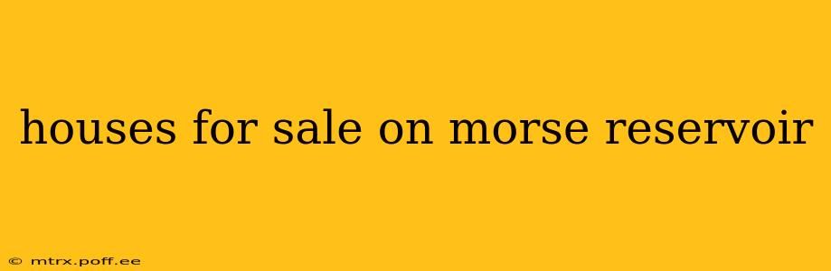 houses for sale on morse reservoir