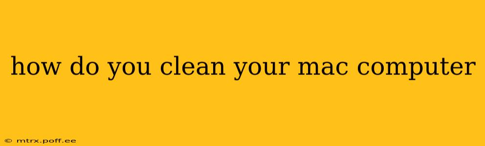 how do you clean your mac computer