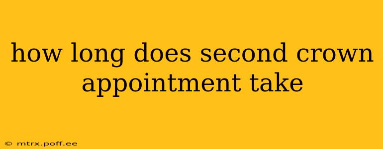 how long does second crown appointment take