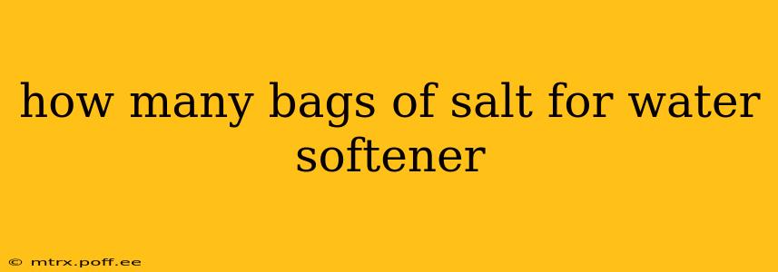 how many bags of salt for water softener