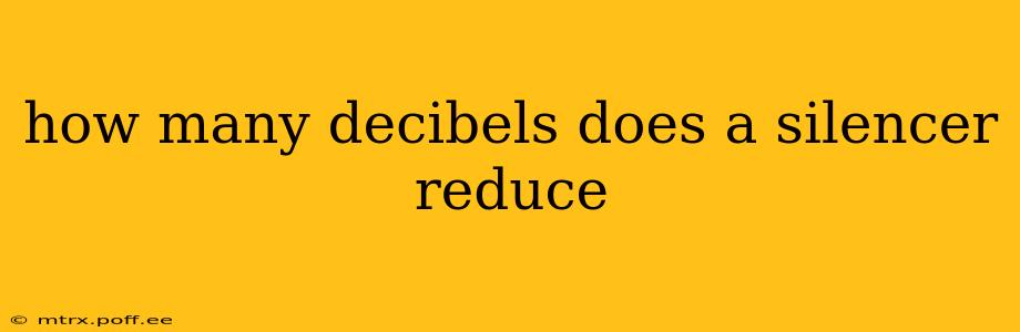 how many decibels does a silencer reduce