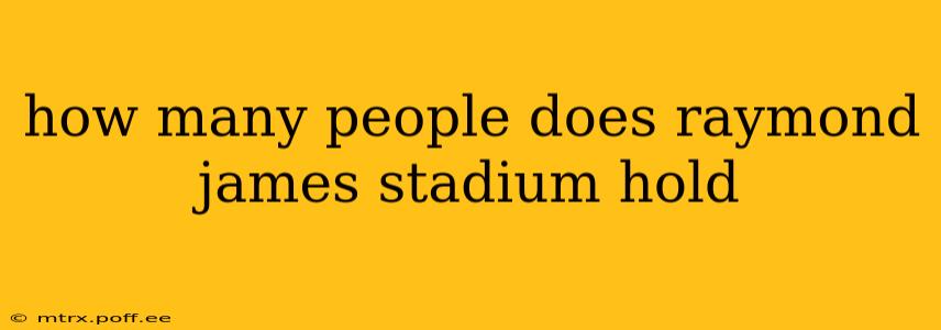 how many people does raymond james stadium hold