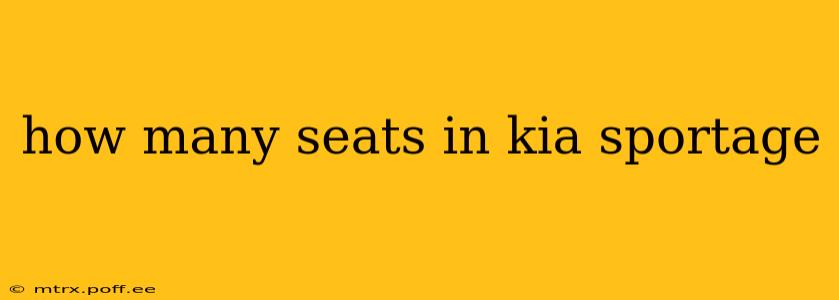 how many seats in kia sportage