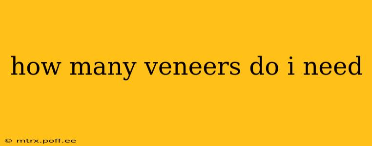 how many veneers do i need