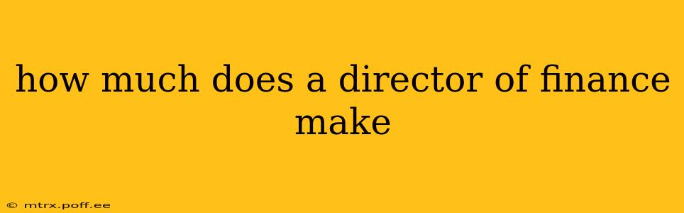how much does a director of finance make