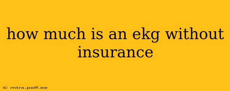 how much is an ekg without insurance