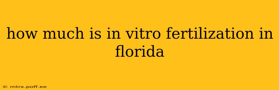 how much is in vitro fertilization in florida