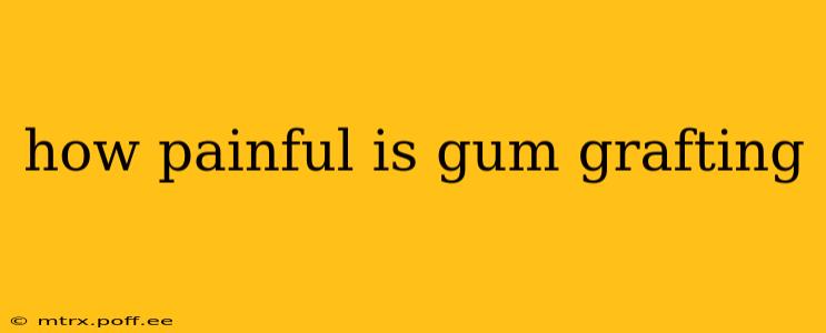 how painful is gum grafting