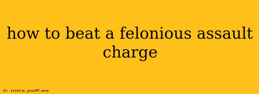 how to beat a felonious assault charge