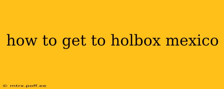 how to get to holbox mexico