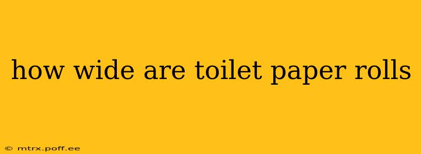 how wide are toilet paper rolls