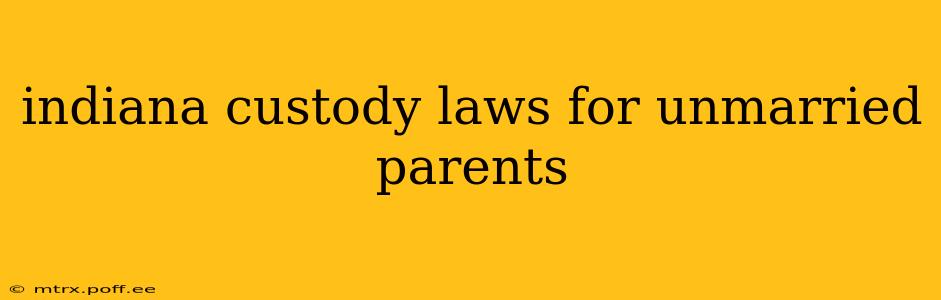 indiana custody laws for unmarried parents