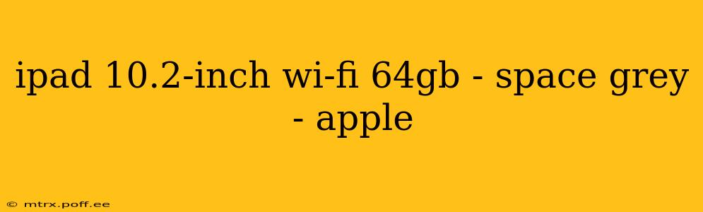 ipad 10.2-inch wi-fi 64gb - space grey - apple