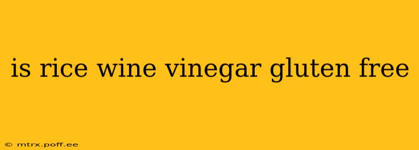 is rice wine vinegar gluten free
