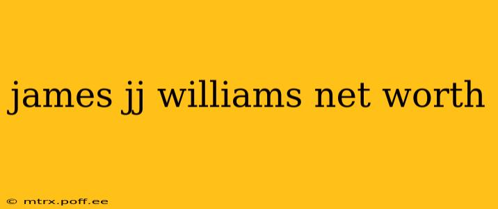 james jj williams net worth