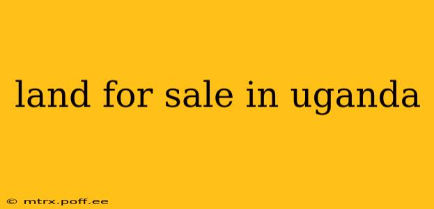 land for sale in uganda