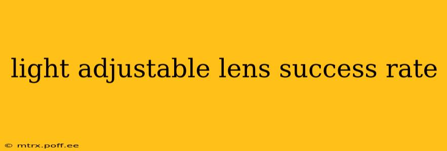 light adjustable lens success rate