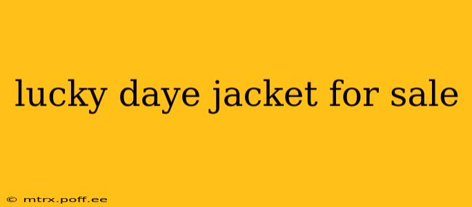 lucky daye jacket for sale