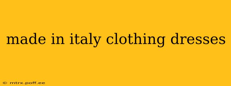 made in italy clothing dresses