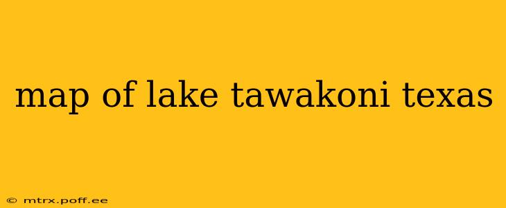 map of lake tawakoni texas