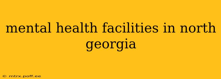 mental health facilities in north georgia