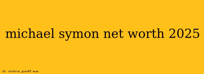 michael symon net worth 2025