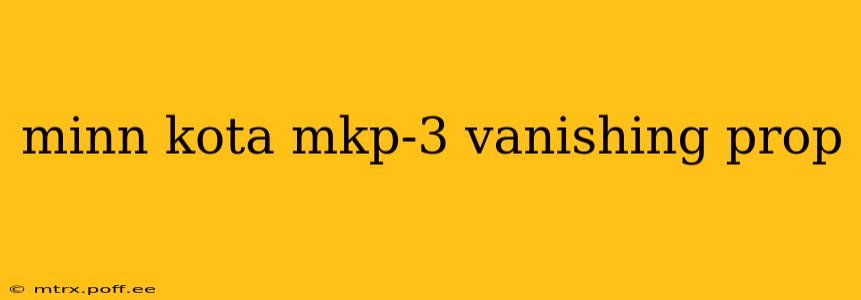 minn kota mkp-3 vanishing prop