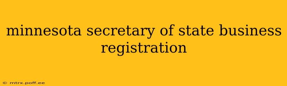 minnesota secretary of state business registration