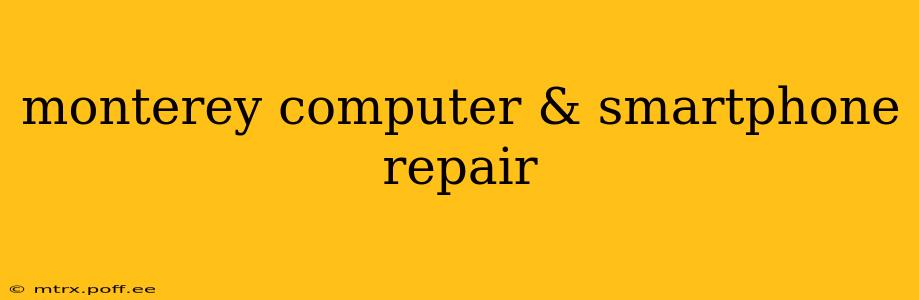 monterey computer & smartphone repair