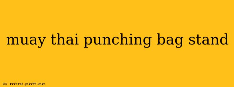 muay thai punching bag stand