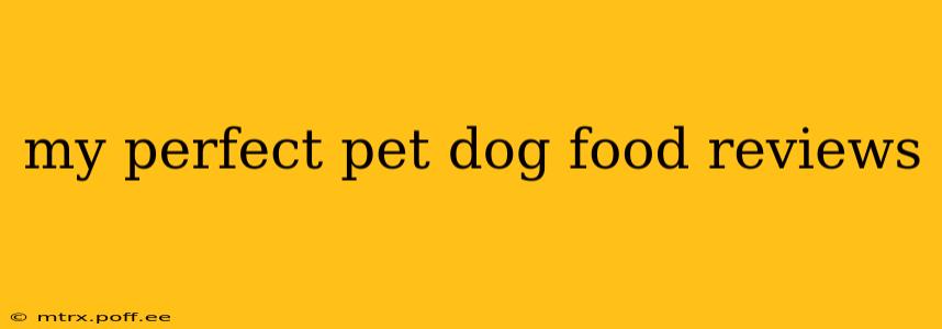 my perfect pet dog food reviews