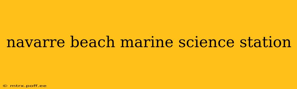 navarre beach marine science station